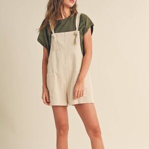 Women's Cream Overalls